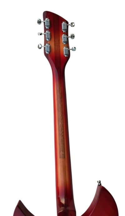 Custom Nova Cherry Fireglo 325 Fhole Neck Through Body Guitar - Image 7