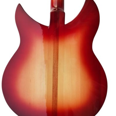 Custom Nova Cherry Fireglo 325 Fhole Neck Through Body Guitar - Image 6
