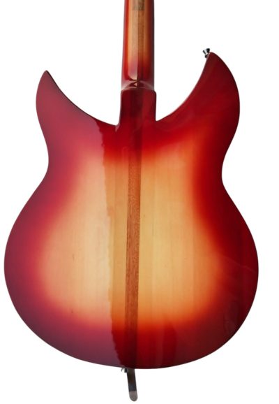 Custom Nova Cherry Fireglo 325 Fhole Neck Through Body Guitar - Image 6