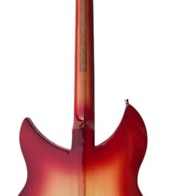 Custom Nova Cherry Fireglo 325 Fhole Neck Through Body Guitar - Image 5