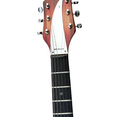 Custom Nova Cherry Fireglo 325 Fhole Neck Through Body Guitar - Image 4