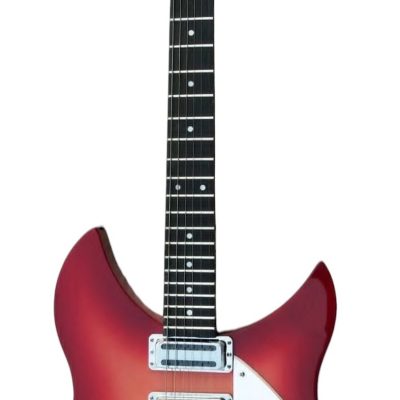 Custom Nova Cherry Fireglo 325 Fhole Neck Through Body Guitar - Image 3