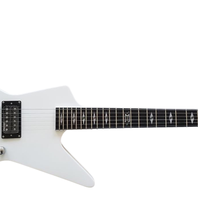 Custom Crown Matthias Jabs Arctic White Tremolo Korina Guitar Scorpions - Image 4
