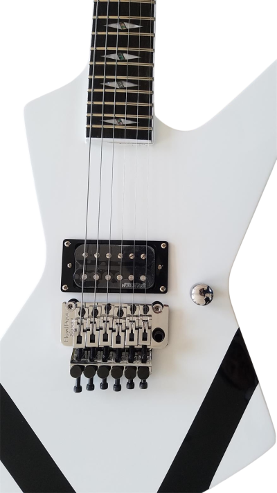 Custom Crown Matthias Jabs Arctic White Tremolo Korina Guitar Scorpions - Image 7