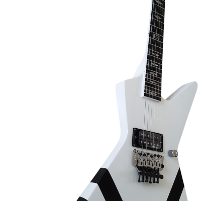 Custom Crown Matthias Jabs Arctic White Tremolo Korina Guitar Scorpions - Image 2
