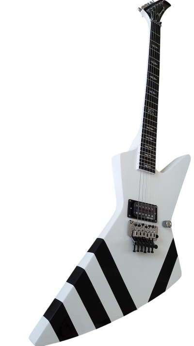 Custom Crown Matthias Jabs Arctic White Tremolo Korina Guitar Scorpions - Image 2