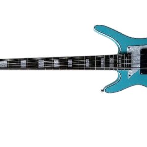 Alternative view of Custom Pyrite MI 5 Light Blue Finish 12 String Bass