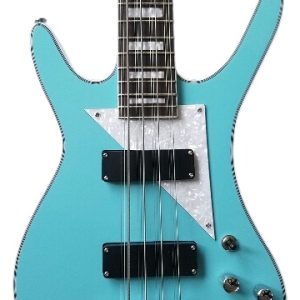 Custom Pyrite MI 5 Light Blue Finish 12 String Bass