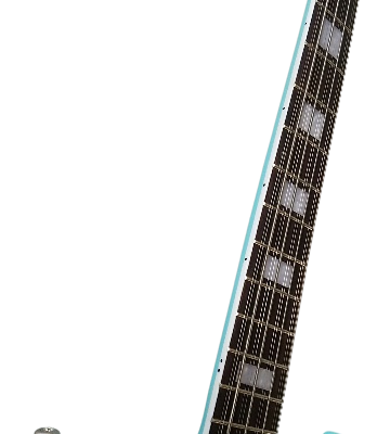 Custom Pyrite MI 5 Light Blue Finish 12 String Bass - Image 12