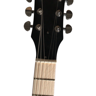 Custom Crown Carved Skull SG Cross Satin Vintage Burst Guitar - Image 2