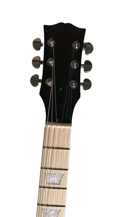 Custom Crown Carved Skull SG Cross Satin Vintage Burst Guitar - Image 2