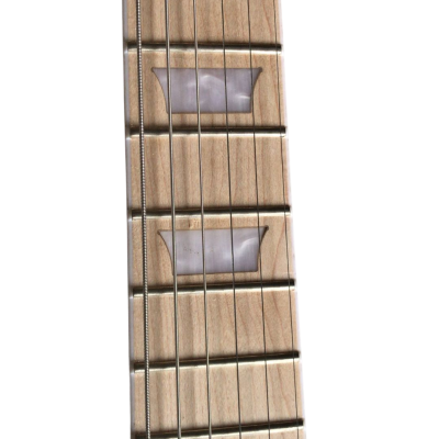 Custom Crown Carved Skull SG Cross Satin Vintage Burst Guitar - Image 8