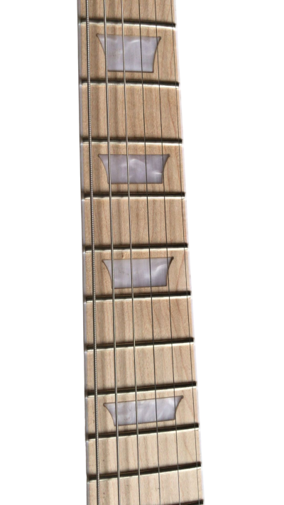Custom Crown Carved Skull SG Cross Satin Vintage Burst Guitar - Image 8