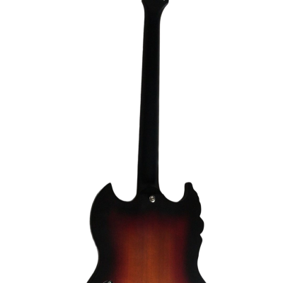 Custom Crown Carved Skull SG Cross Satin Vintage Burst Guitar - Image 7