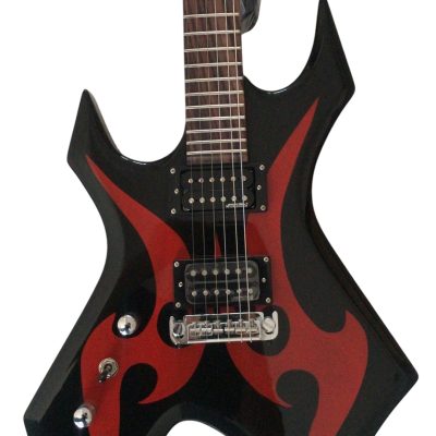 Custom Norturne Warlock Metal Black Red Master Guitar