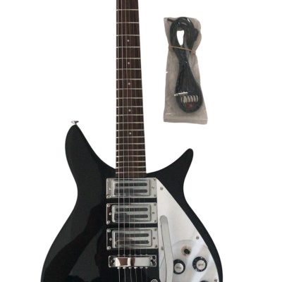 Custom Nova Black Jetglo 325C64 21 Inch Scale Lenght Guitar - Image 7