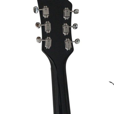 Custom Nova Black Jetglo 325C64 21 Inch Scale Lenght Guitar - Image 4