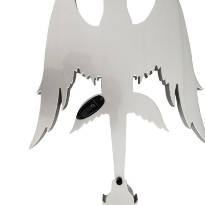 Custom Obsidian Angel Sword Alfee Silver Carved Engraved Guitar - Image 4