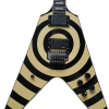 Custom Crown Bullseye Zakk Wylde Bullseye Cream Tremolo Flying V Guitar