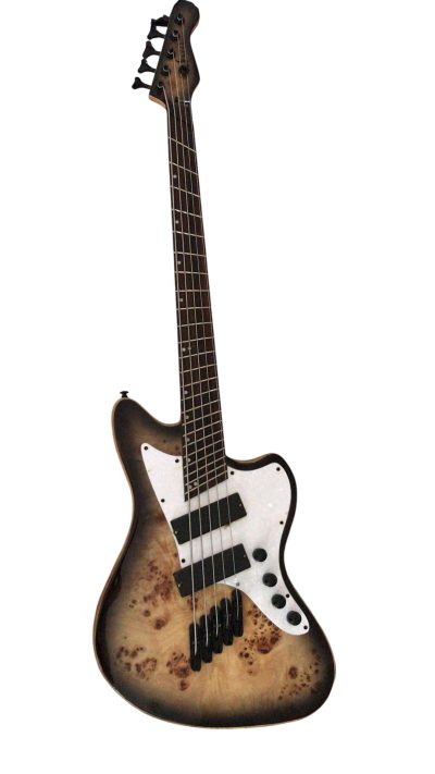 Custom Regent Multiscale 5 String Bass Burl Maple Top Jaguar - Image 7