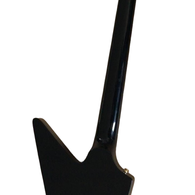 Custom Crown Korina Explorer Black 4 String Bass - Image 5