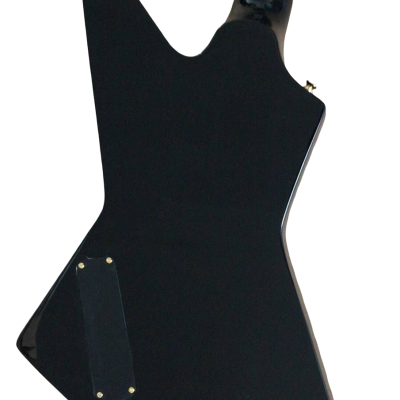 Custom Crown Korina Explorer Black 4 String Bass - Image 6