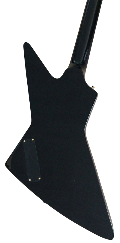 Custom Crown Korina Explorer Black 4 String Bass - Image 6