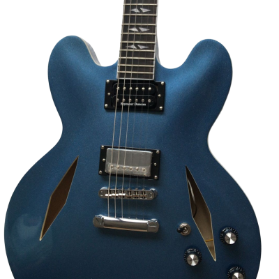 Custom Crown DG335 Pelham Deep Blue Diamond Electric Guitar