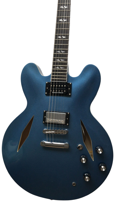 Custom Crown DG335 Pelham Deep Blue Diamond Electric Guitar