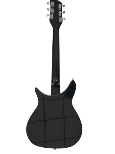 Custom Nova Padauk Fretboard Black Jetglo 325C64 21 Inch Scale Lenght Guitar - Image 6