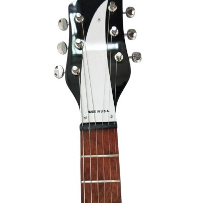 Custom Nova Padauk Fretboard Black Jetglo 325C64 21 Inch Scale Lenght Guitar - Image 5