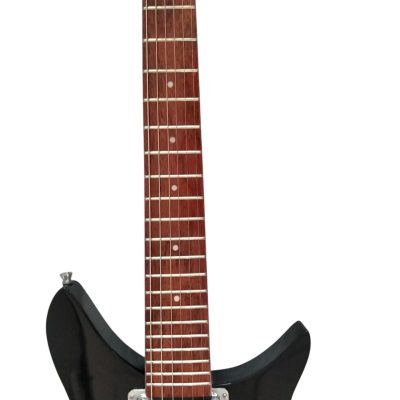 Custom Nova Padauk Fretboard Black Jetglo 325C64 21 Inch Scale Lenght Guitar - Image 4