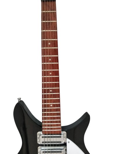 Custom Nova Padauk Fretboard Black Jetglo 325C64 21 Inch Scale Lenght Guitar - Image 4