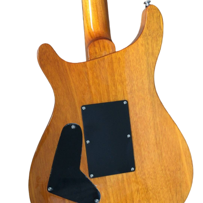 Custom Monarch Turquoise Blue Flame Maple Top Tremolo Guitar - Image 6