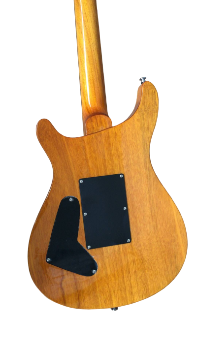 Custom Monarch Turquoise Blue Flame Maple Top Tremolo Guitar - Image 6