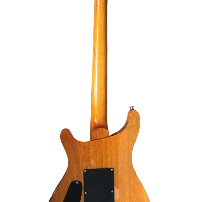 Custom Monarch Turquoise Blue Flame Maple Top Tremolo Guitar - Image 7