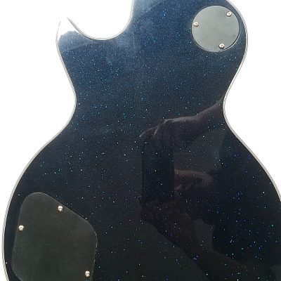 Custom Crown Sapphire Blue Sparkle Electric Guitar - Image 9