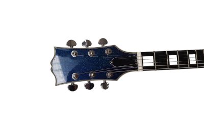 Custom Crown Sapphire Blue Sparkle Electric Guitar - Image 4