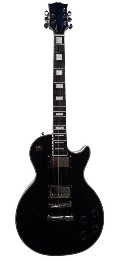 Custom Crown Sapphire Blue Sparkle Electric Guitar