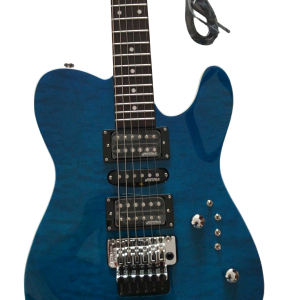 Custom Kyanite Tom Blue Quilted Maple Top Tremolo Guitar