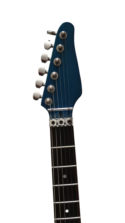 Custom Kyanite Tom Blue Quilted Maple Top Tremolo Guitar - Image 3