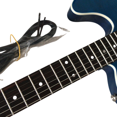 Custom Kyanite Tom Blue Quilted Maple Top Tremolo Guitar - Image 8