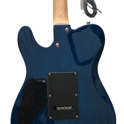 Custom Kyanite Tom Blue Quilted Maple Top Tremolo Guitar - Image 10