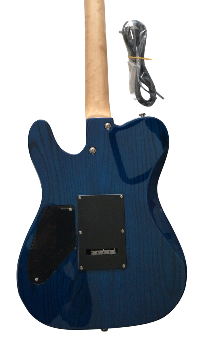 Custom Kyanite Tom Blue Quilted Maple Top Tremolo Guitar - Image 10