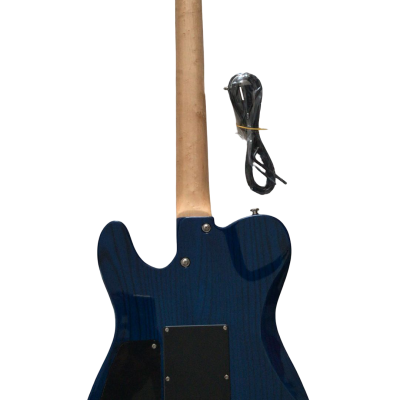 Custom Kyanite Tom Blue Quilted Maple Top Tremolo Guitar - Image 4