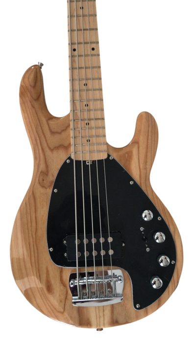 Custom Aether Sting Natural Finish 5 String 1 Pickup Bass
