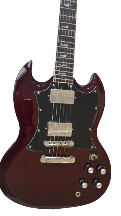 Custom Crown SG Dark Red Angus 6 String Electric Guitar