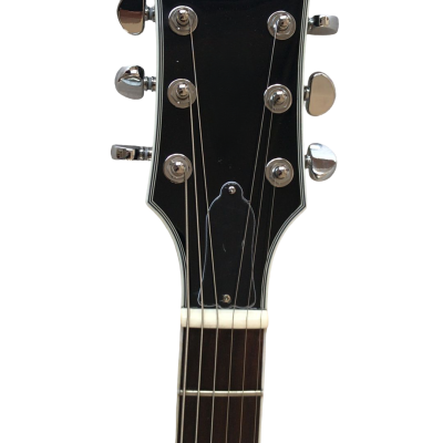 Custom Crown SG Black Blue Burst Tiger Maple Top Fixed Bridge Guitar - Image 3