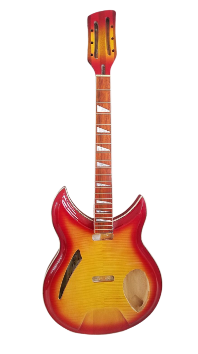 Custom Nova DIY Unfinished 381 Fireglo Body And Neck 12 String Guitar - Image 6