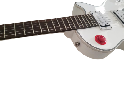 Custom Crown Alpine White Buckethead Electric Guitar Push Button Kill Switch - Image 8